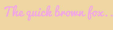 Image with Font Color F2A6E6 and Background Color EDD6A2